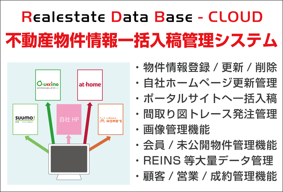 不動産物件情報一括入稿管理システム/RDB-CLOUD